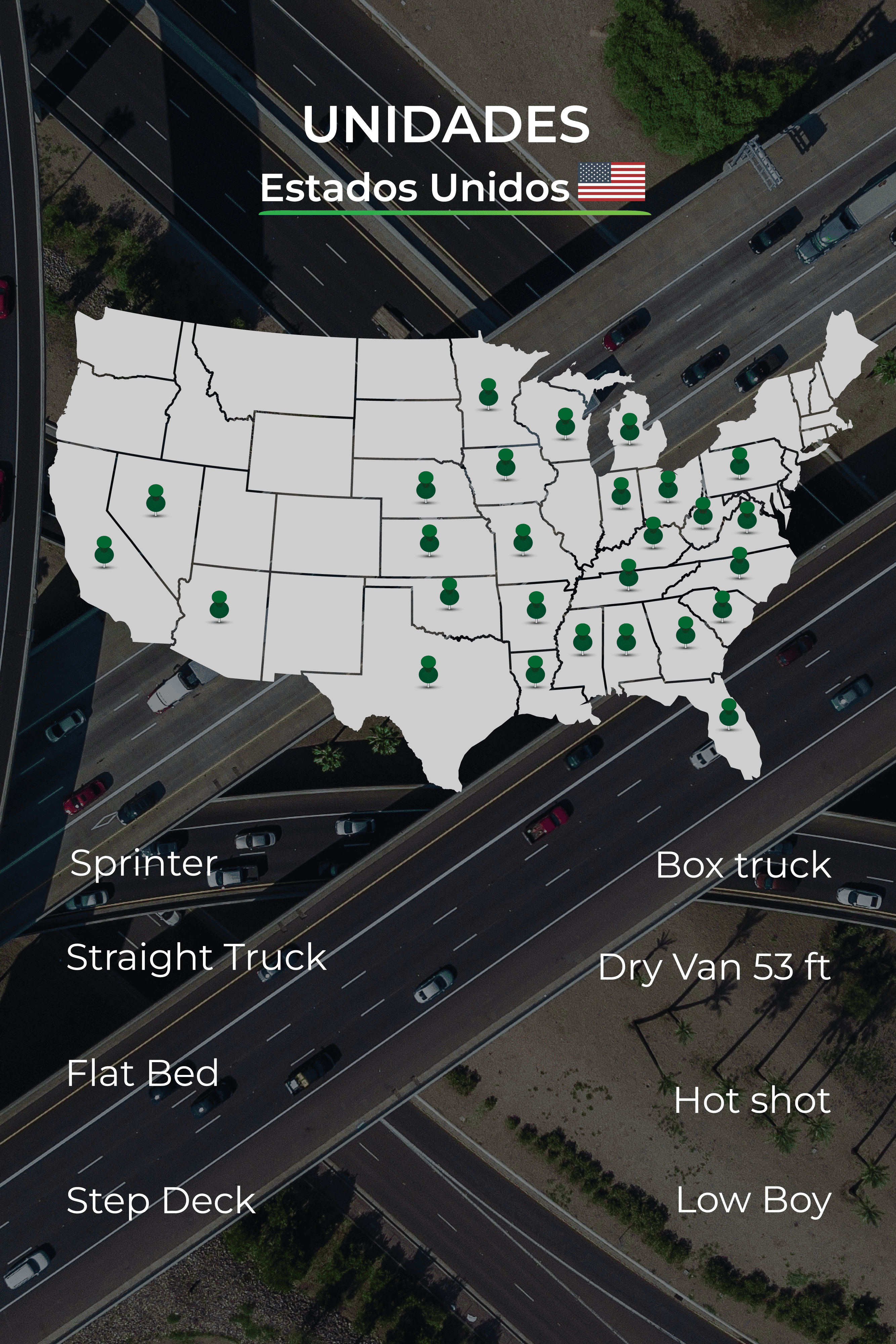 Map de unidades en USA